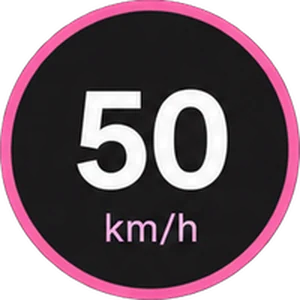 GTA VI style speed-limit sign