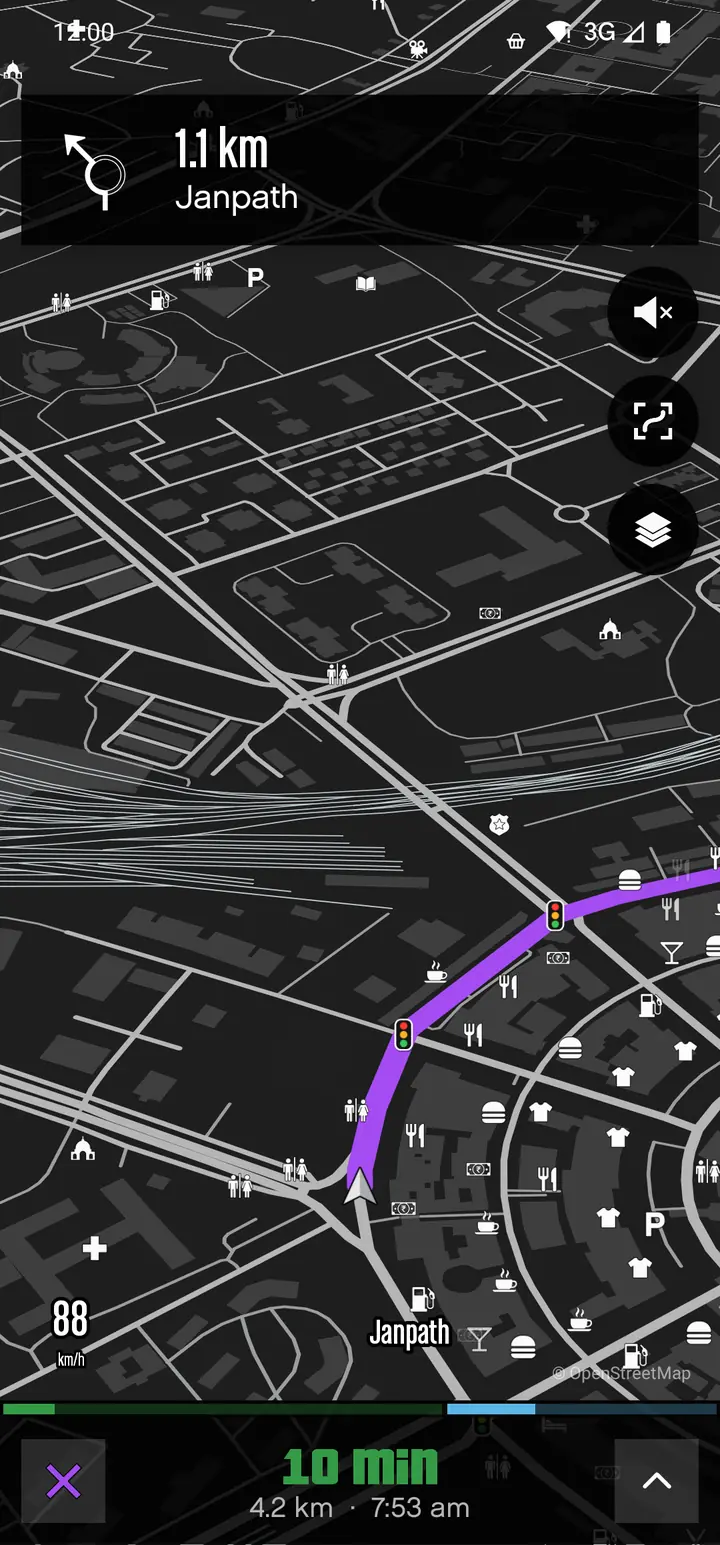 Driving in the GTA V world on a phone